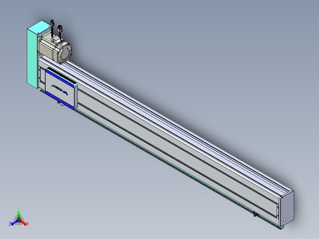 威洛博VC丝杆传动-无尘环境VC14-Lxx-C-S1050-BR-ZP75-C3正等轴测图