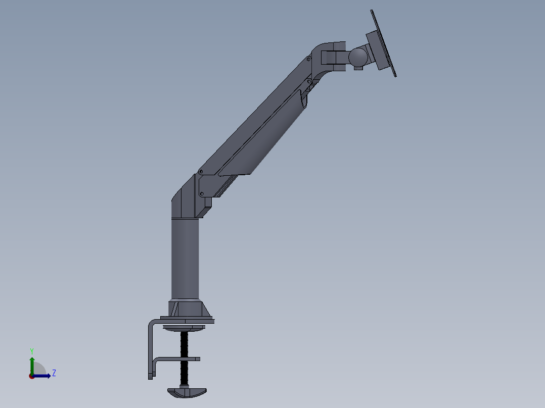 监视器可调臂（支架）设计模型156508==30左视图