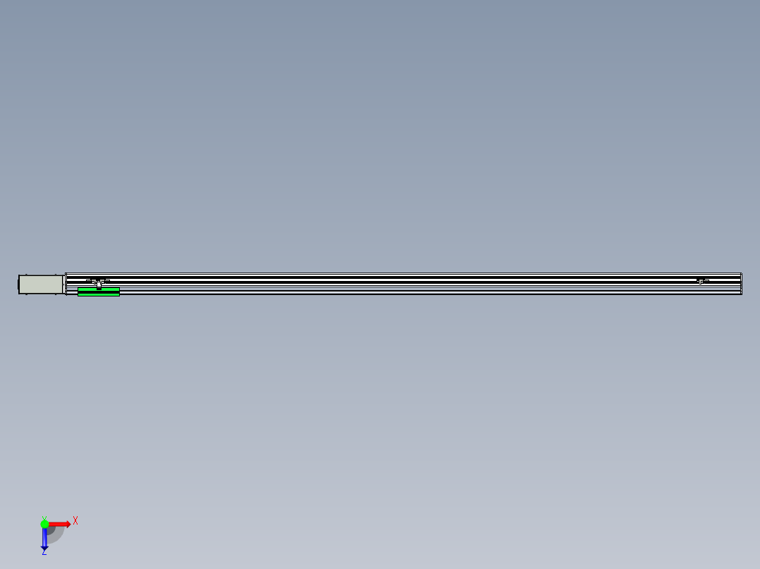 同步带滑台-半封闭B13H-L45-S2000-R-P40-D3俯视图