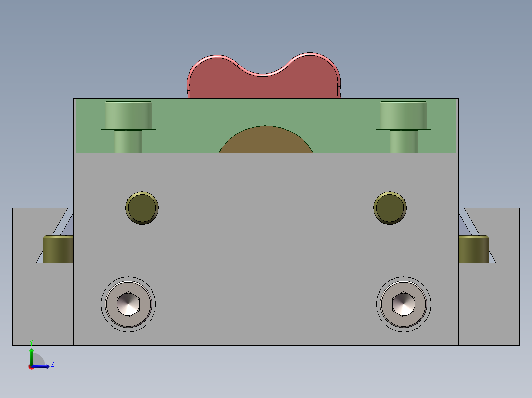 圆球压紧机构左视图