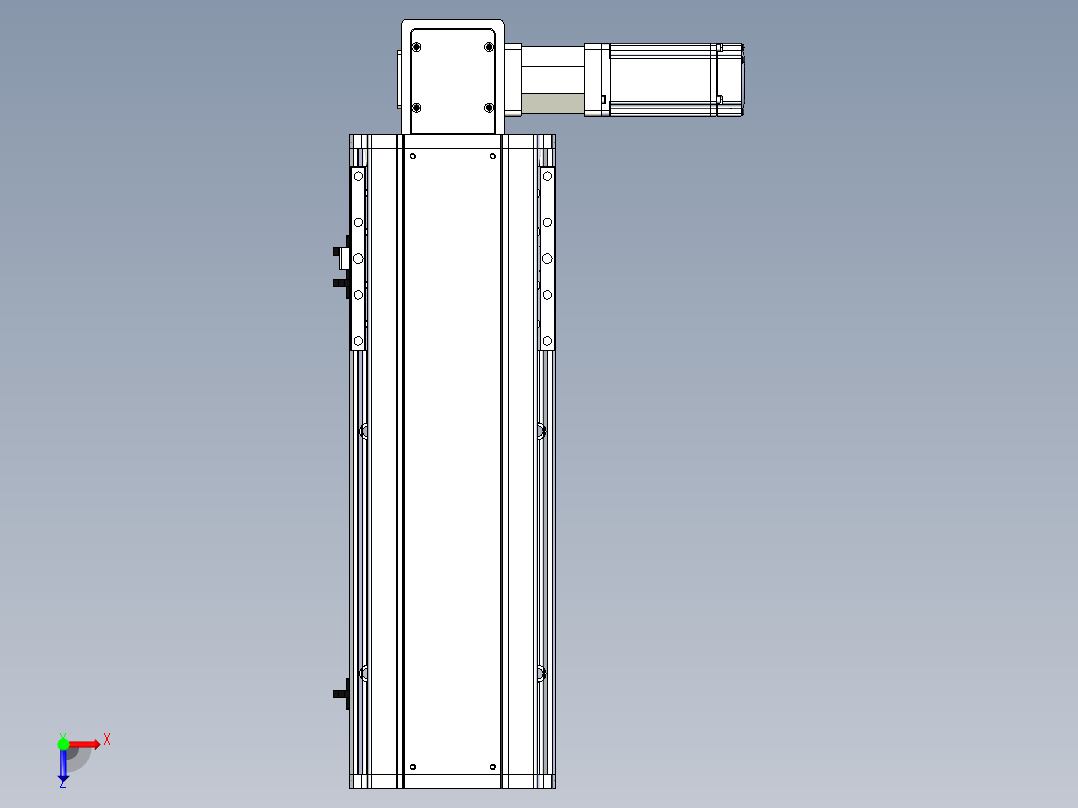 东锦同步带传动-直线滑台模组DH170B-L150-S250-BL-P400W-C3俯视图