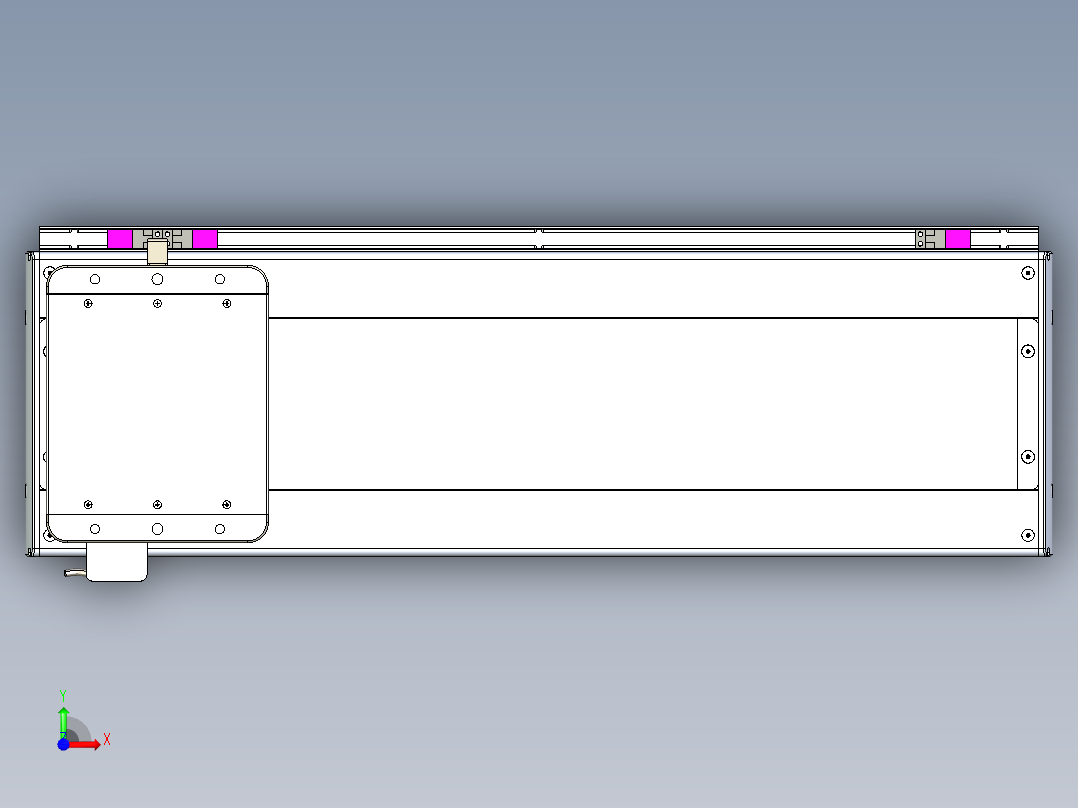 威洛博LC系列3d模型模组LC22H1Y-S550前视图