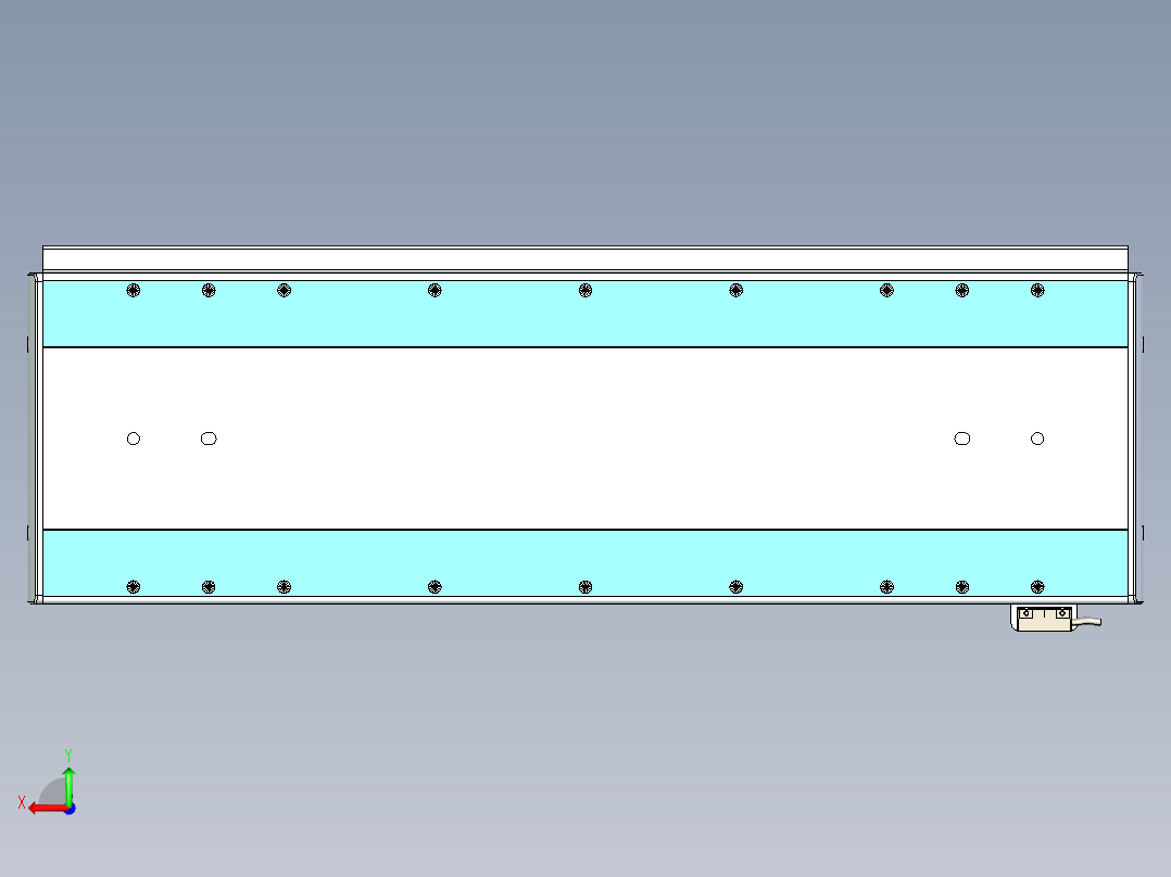 威洛博LC系列3d模型模组LC22H1Y-S550后视图