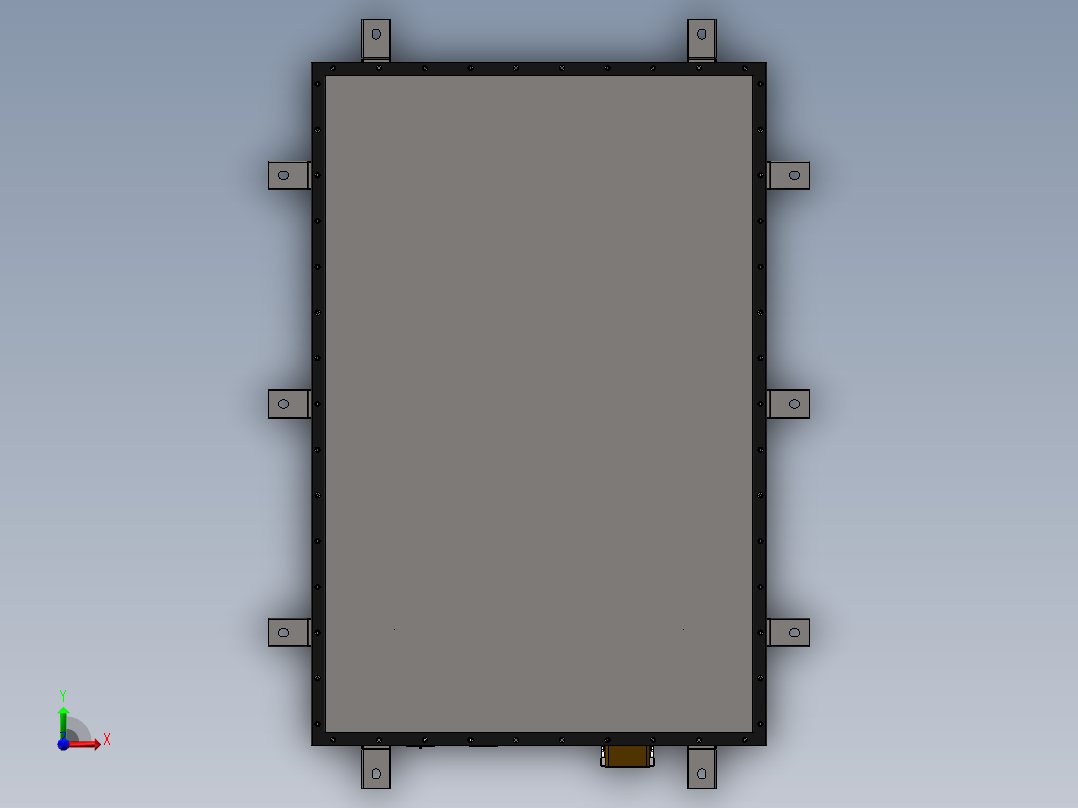矿车自冷电池包sw17可编辑前视图