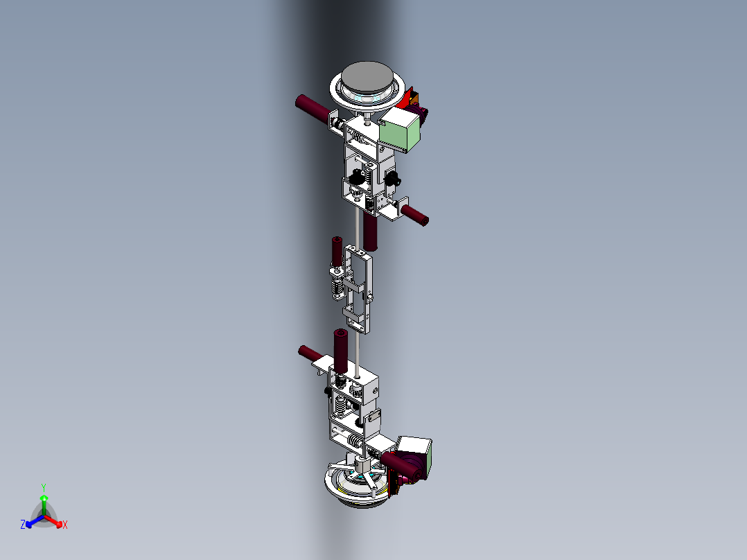 爬墙吸盘机器人三维建模图纸 SOLIDWORKS设计 单个sldprt文件正等轴测图