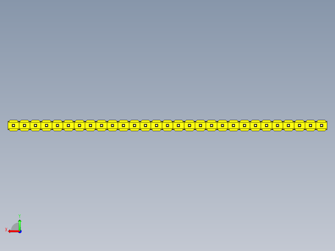 彩色公头100mil（2.54mm）系列-DS1021_yellow_1x29p_100mil_Type1_rev1.0后视图