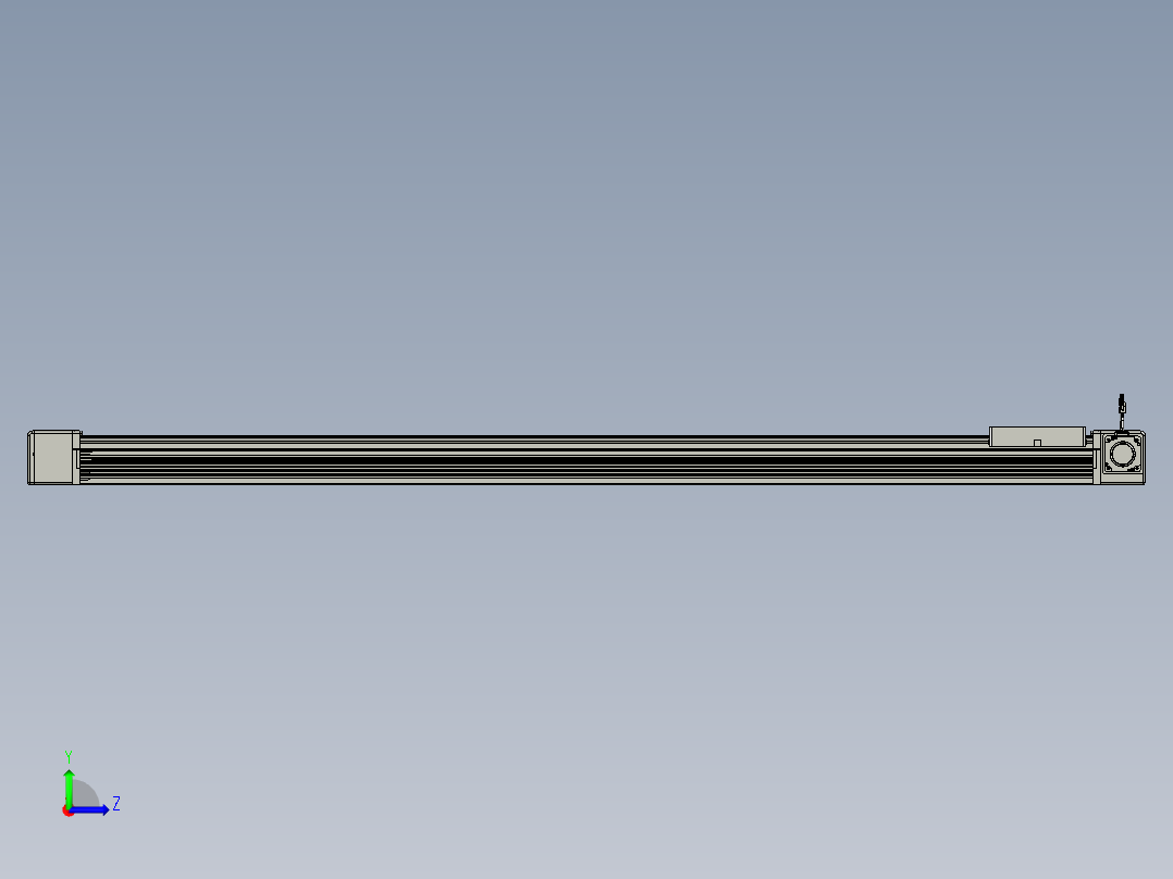 威洛博直线电机模组EB16-L208-S2000-R-ZP75-MS3-5K左视图