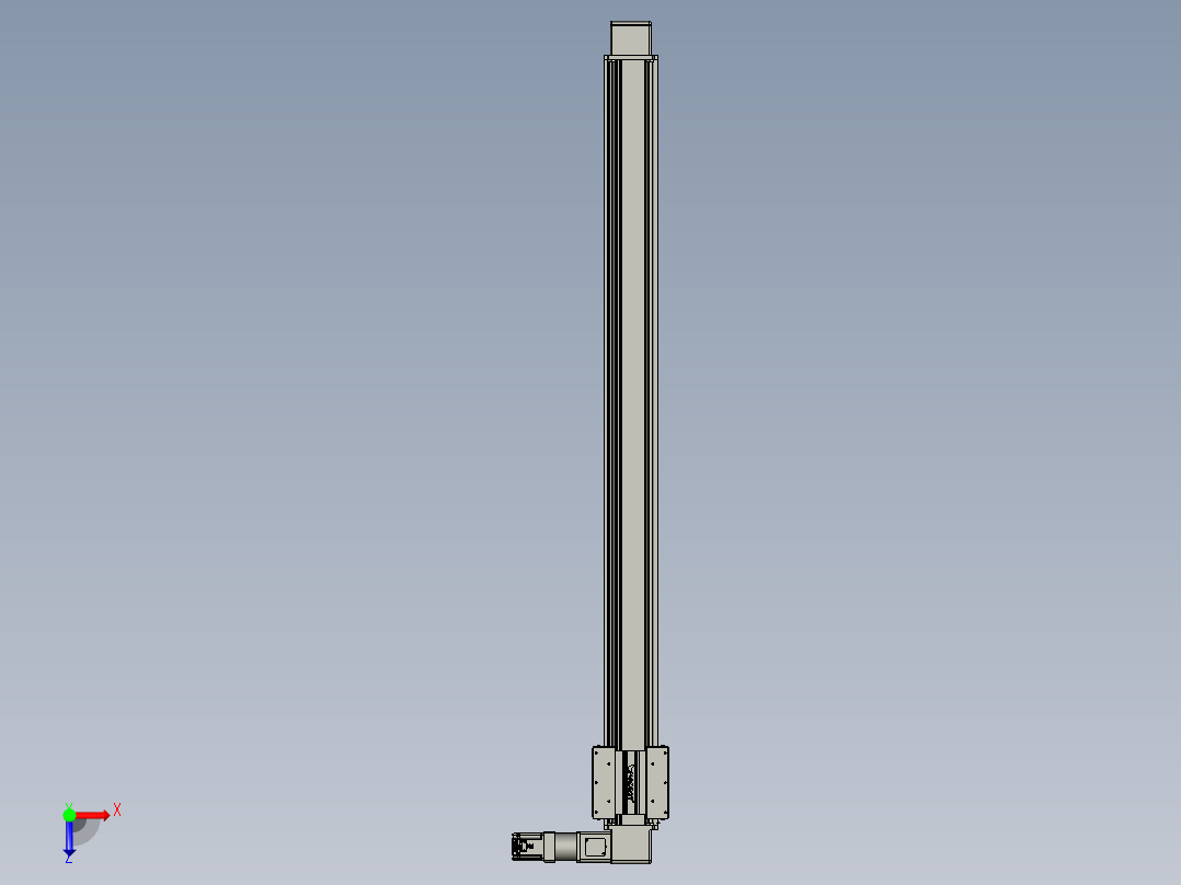 威洛博直线电机模组EB16-L208-S2000-R-ZP75-MS3-5K俯视图