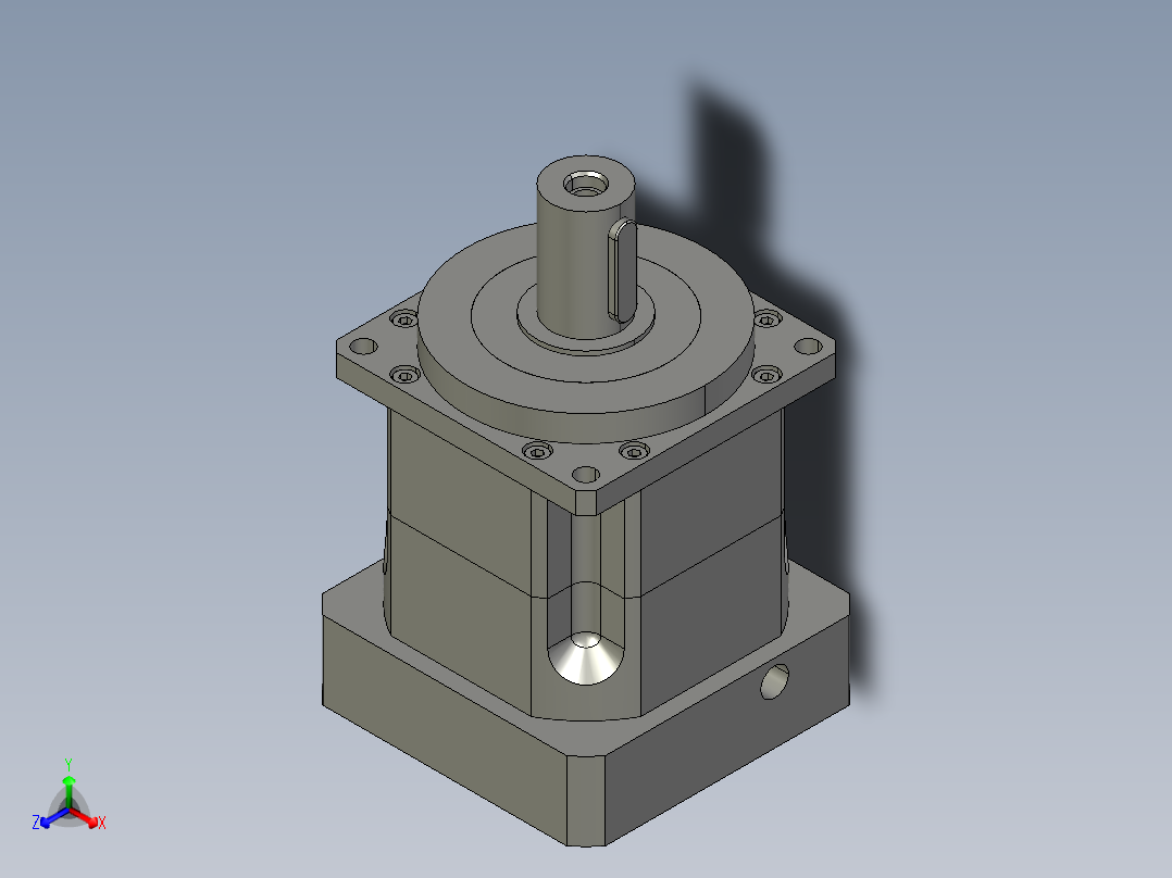 斜齿PGH115-L1 22-110-145-M8 输出32-110-145.STEP正等轴测图