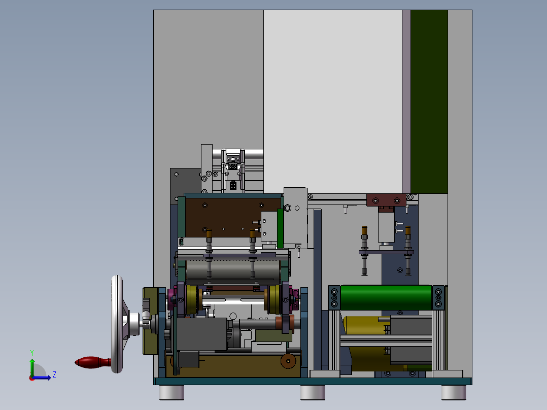 刮胶清洗机左视图