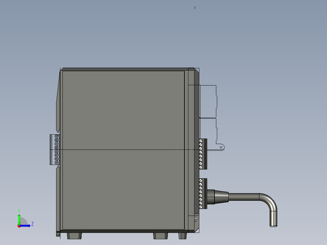 基恩士XG-7000A_7500A_2_kc图纸模型左视图