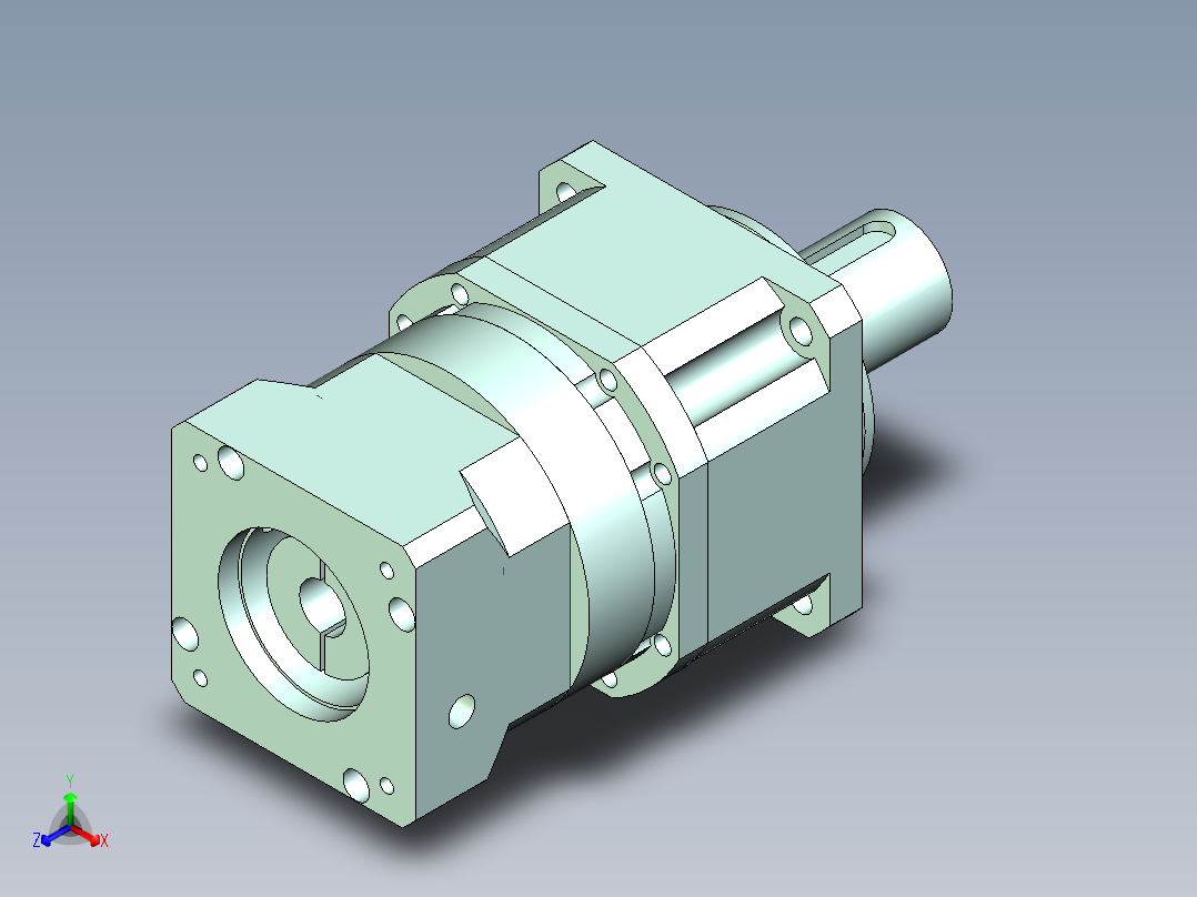 直齿PLX220-L2 35-114.3-200-M12.stp正等轴测图