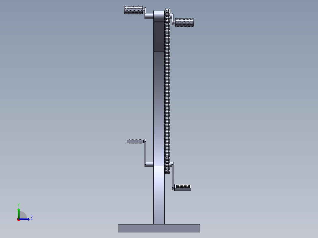 康复器材上下肢锻炼脚踏车左视图