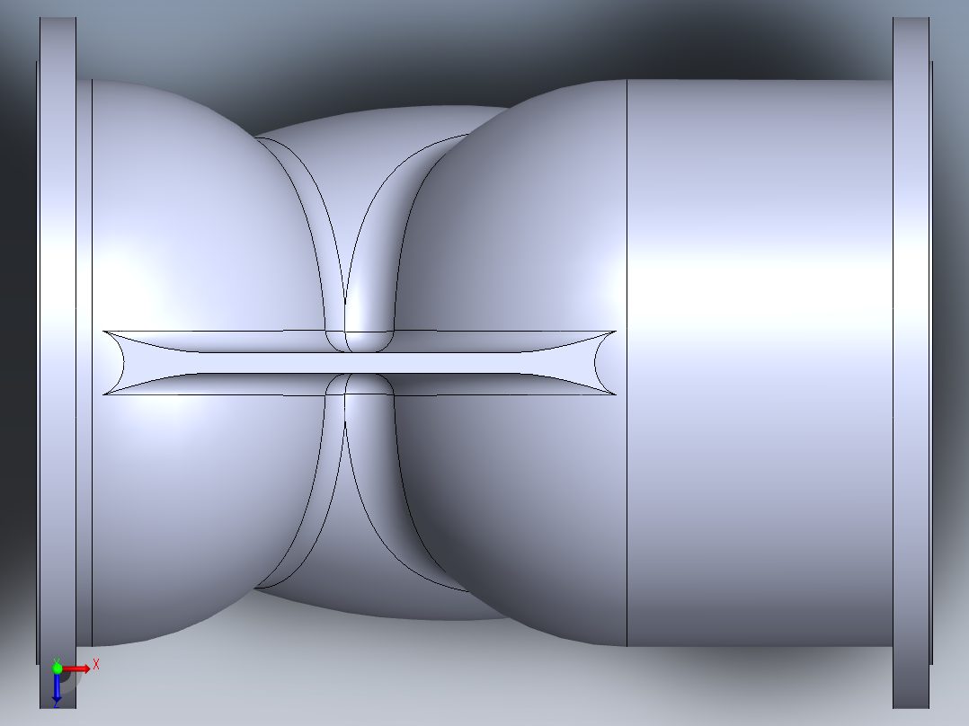 法兰Y型过滤器-304 DN50-DN600俯视图