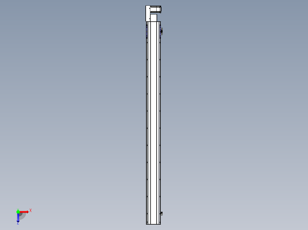 同步带滑台-半封闭B17H-L50-S2100-L-P75-D3俯视图