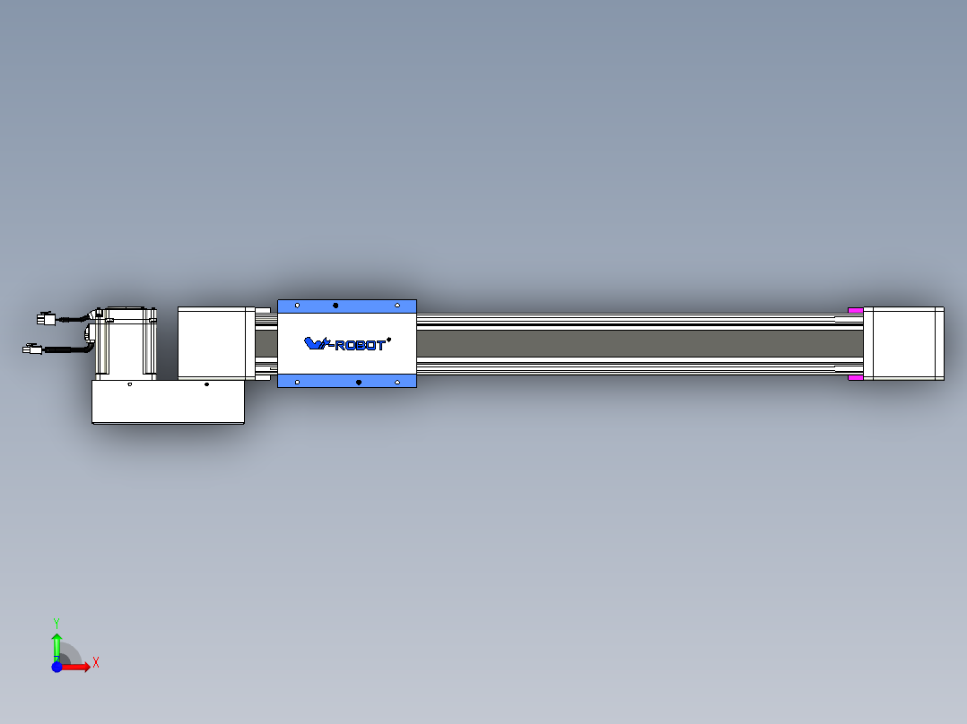 威洛博LB.GB同步带传动--欧规系列GB8-L96-S550-BL-P75前视图