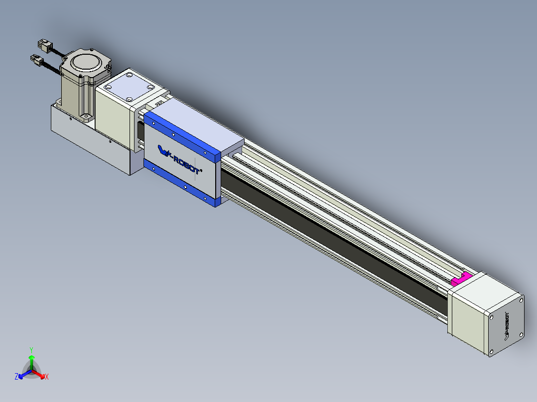 威洛博LB.GB同步带传动--欧规系列GB8-L96-S550-BL-P75正等轴测图