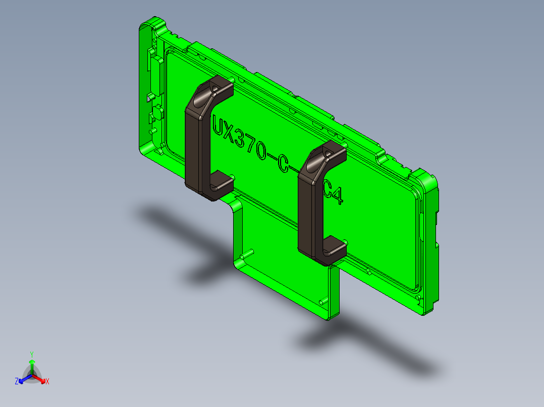 UX370-C-CNC4-GaiBan-170411正等轴测图