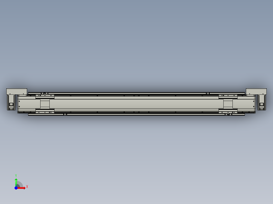 威洛博双电机滑台-VBF14S2-L50-S1200-BLR-P40-C6前视图