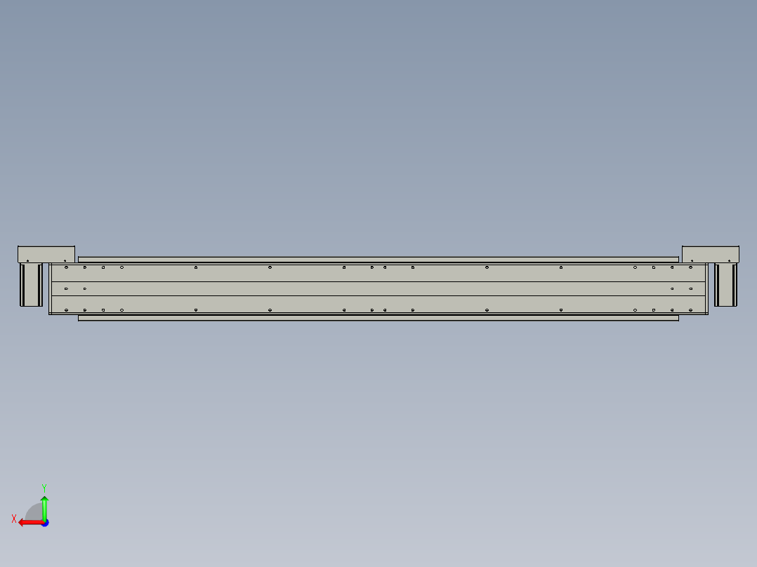 威洛博双电机滑台-VBF14S2-L50-S1200-BLR-P40-C6后视图