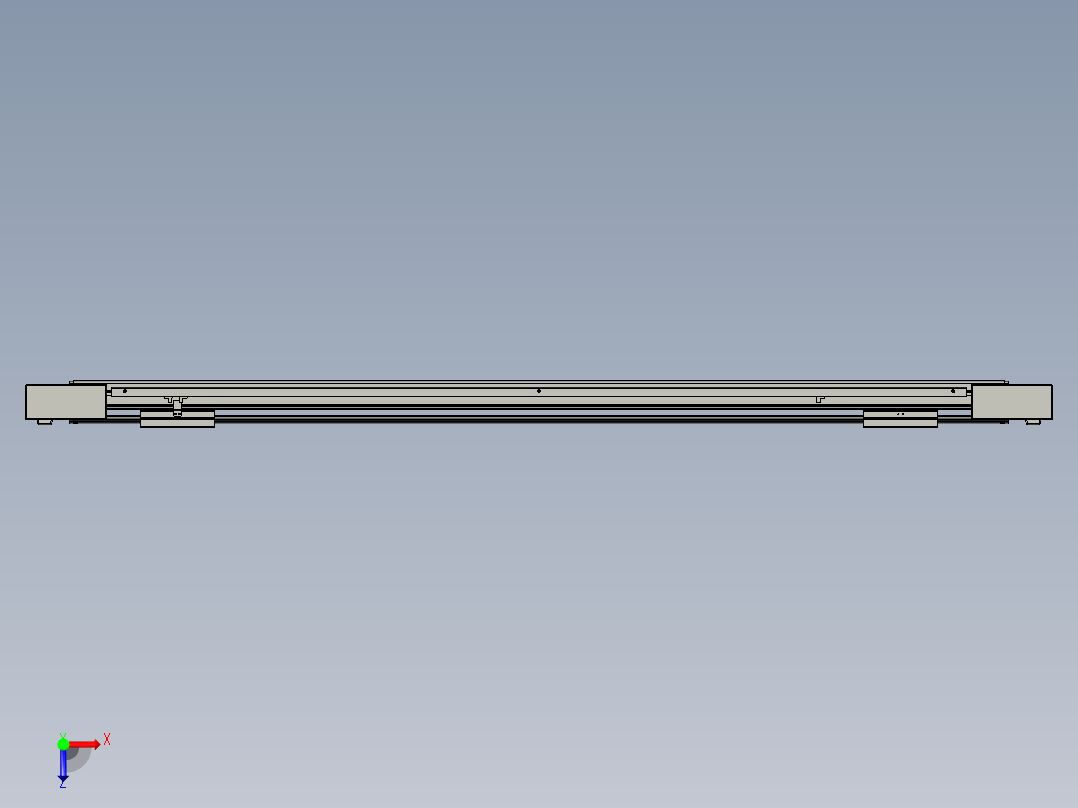 威洛博双电机滑台-VBF14S2-L50-S1200-BLR-P40-C6俯视图
