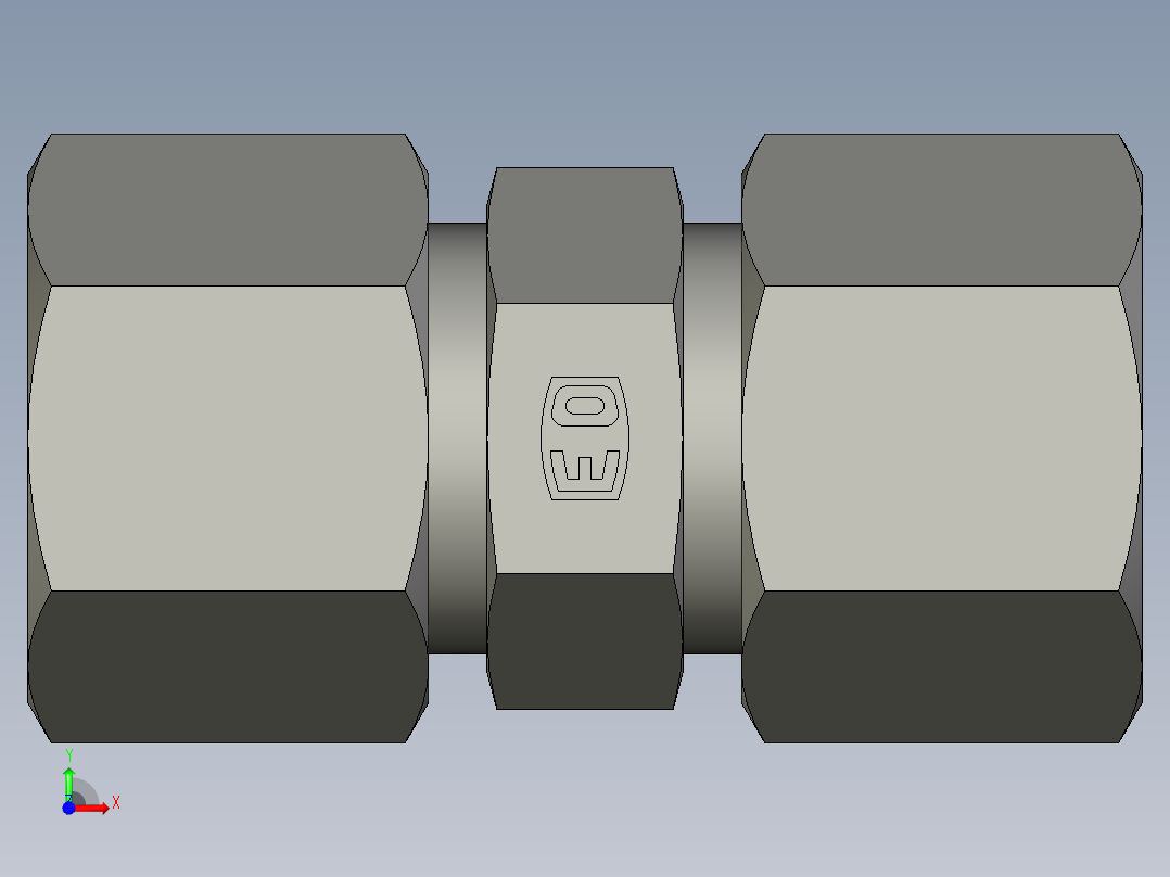 卡套式工业通用硬管接头EO Union G14SCF前视图