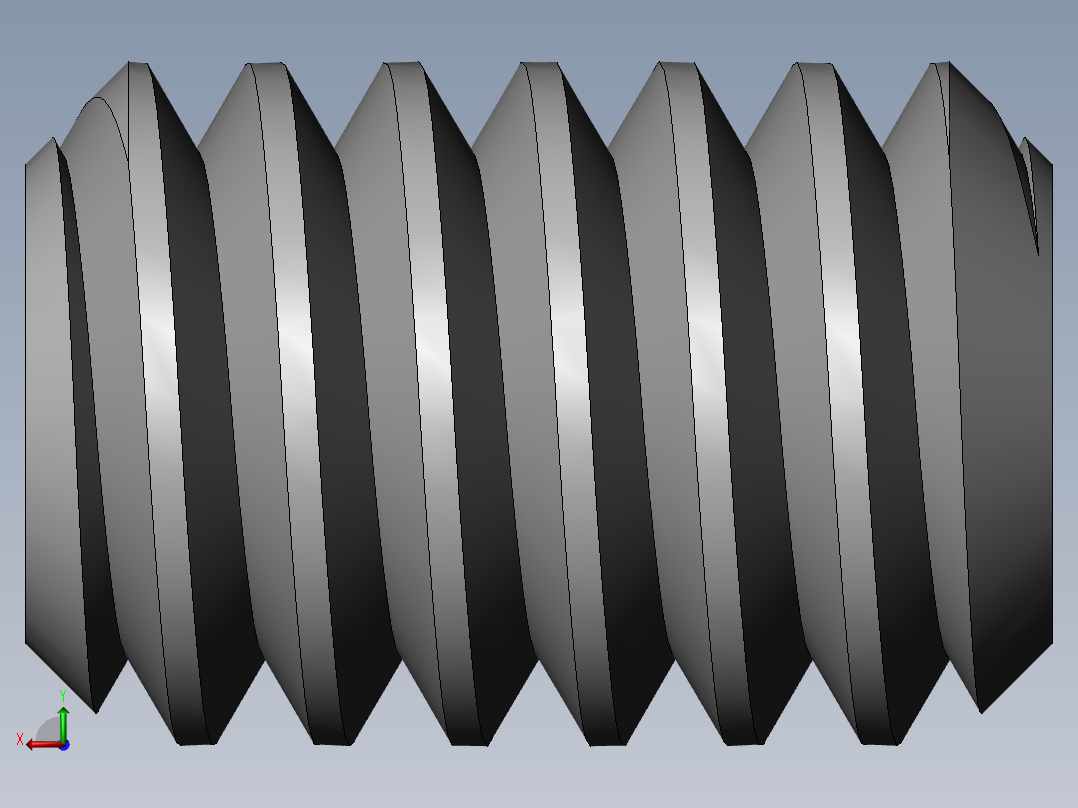 DIN 913-ISO 4026 固定螺钉-M2 L=3.SLDPRT后视图