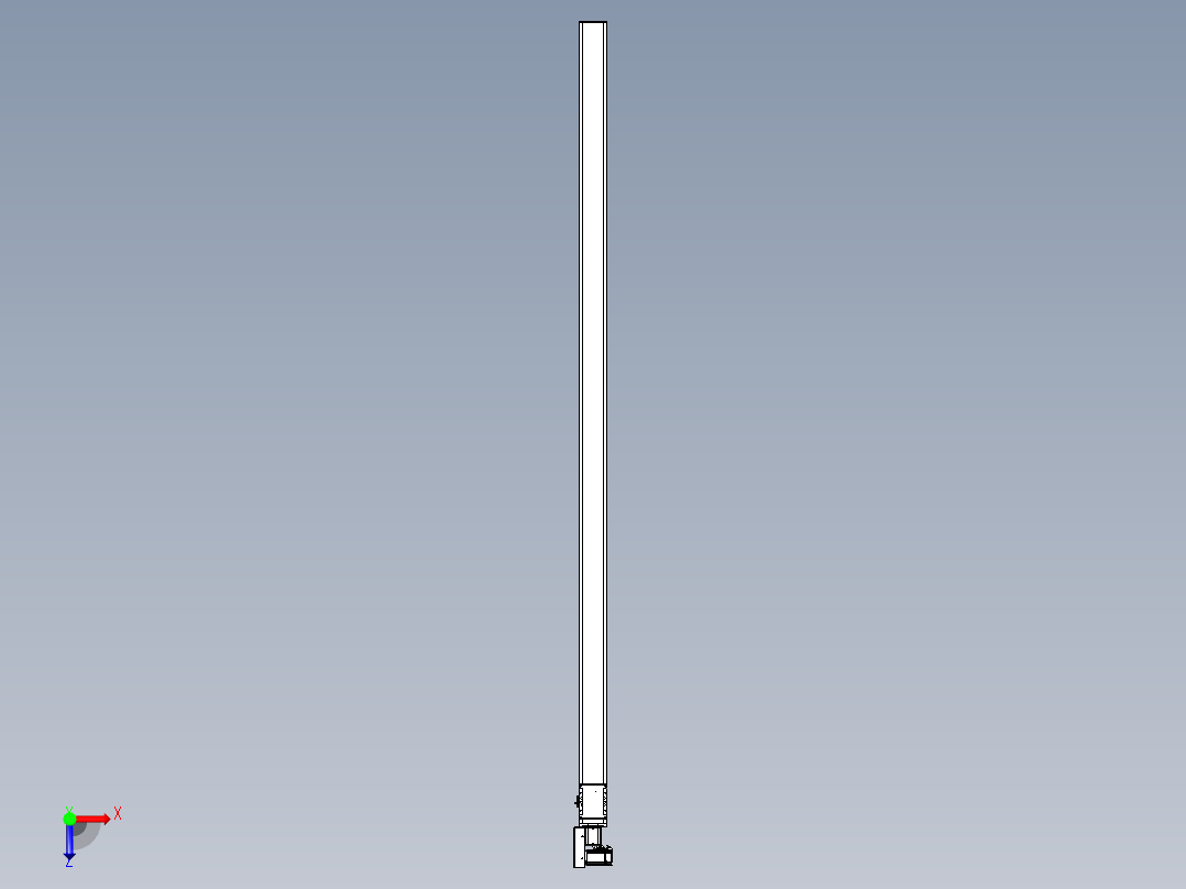 同步带全封闭直线模组TPA-HCB-105D-90-L2750-ML-Y-P20-N3俯视图