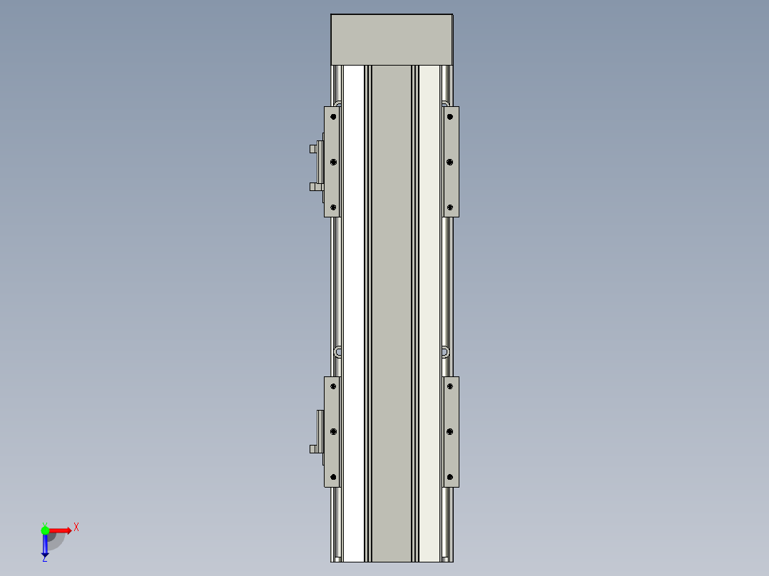 直线模组LHAT10-CA-S200-D-C3设计图纸俯视图
