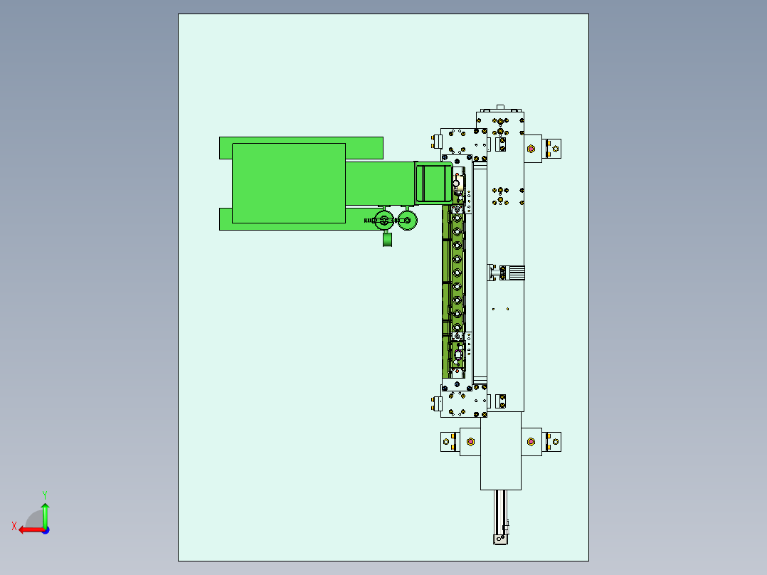 汽车白车身焊接后视图