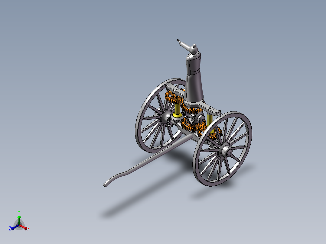 指南车正等轴测图