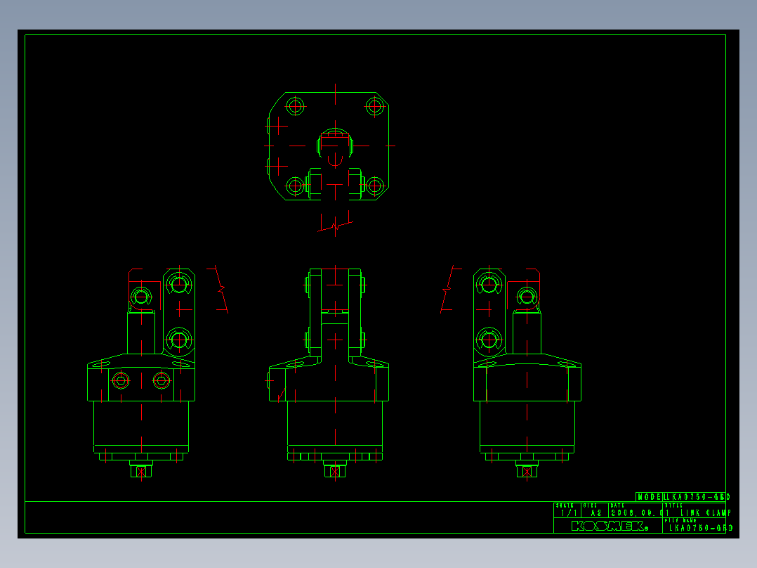 KOSMEKLKA0750-GRD_rev1多系列多零件图纸模型