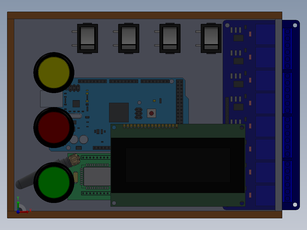 电器柜 电控柜 (85) 三维 图纸前视图