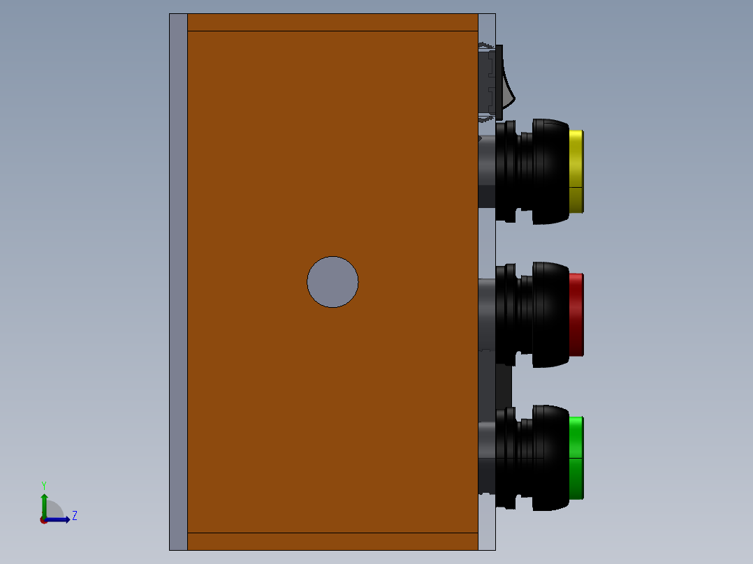 电器柜 电控柜 (85) 三维 图纸左视图