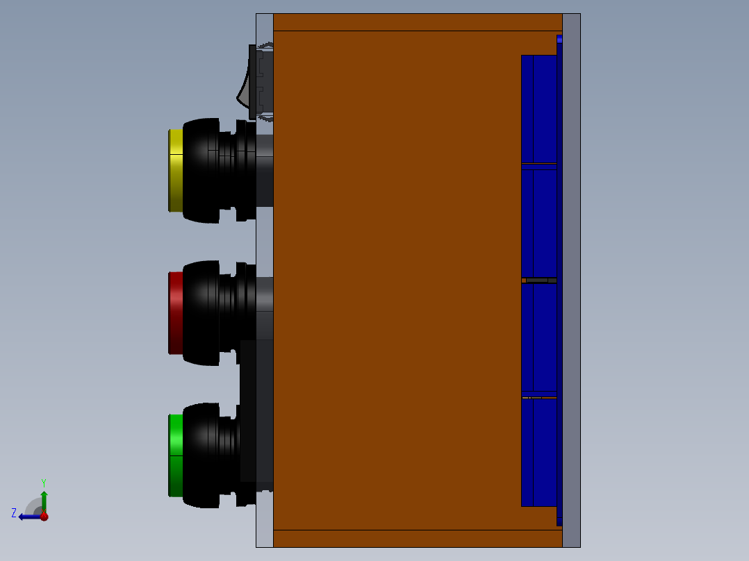 电器柜 电控柜 (85) 三维 图纸右视图