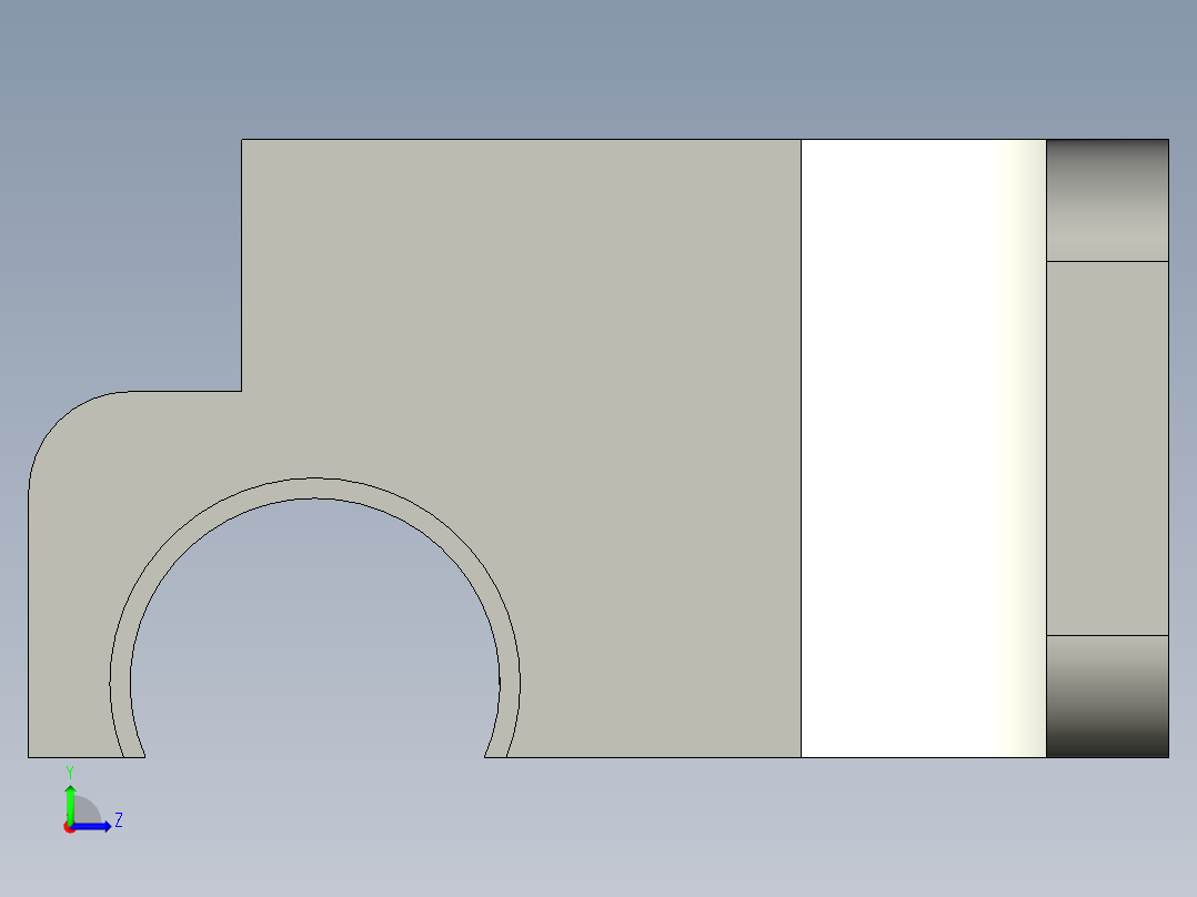 钢球式无级变速器左视图