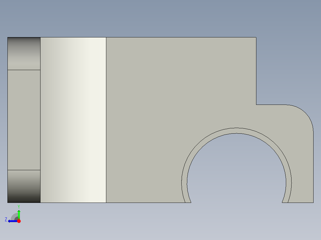 钢球式无级变速器右视图