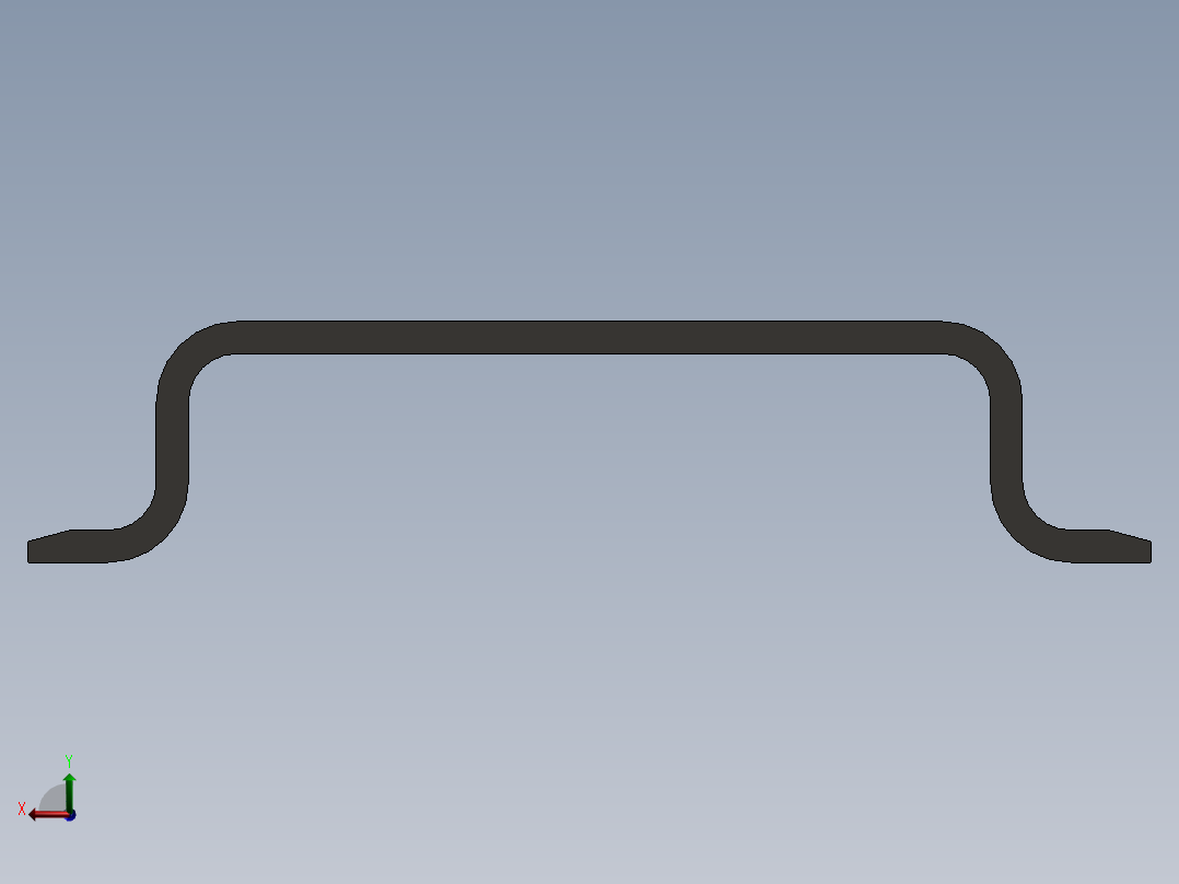 导轨型TS35插槽左视图