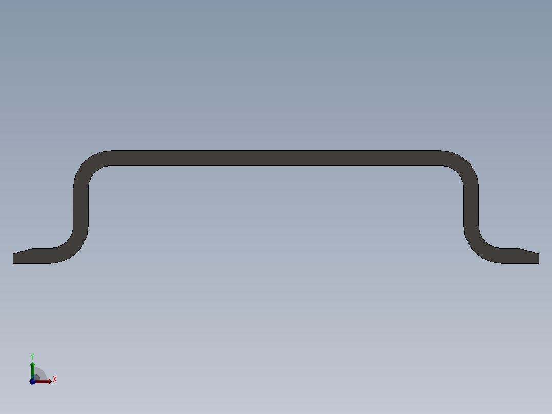 导轨型TS35插槽右视图