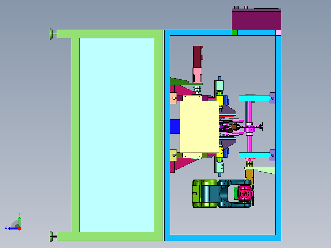 全自动折叠口罩耳带打钉机右视图