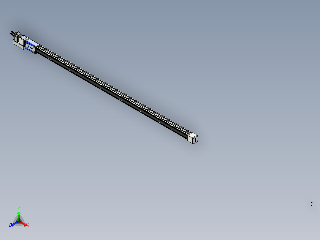 威洛博LB.GB同步带传动--欧规系列GB8-L96-S2750-BL-P75正等轴测图