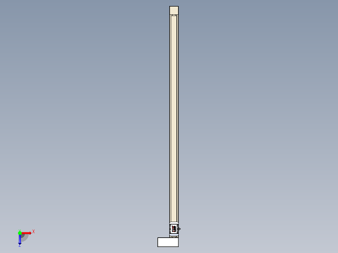 同步带全封闭直线模组TPA-HCB-65S-90-L1450-ML-Y-P10-N3俯视图