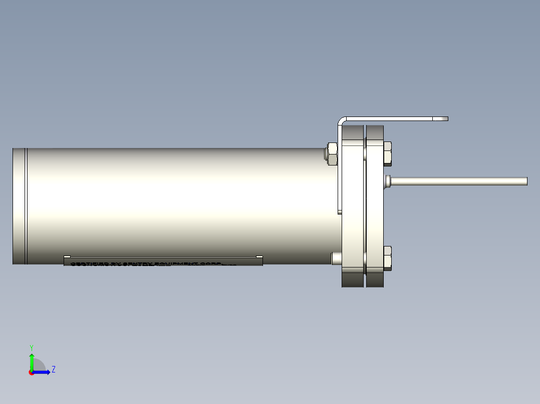 TLR-4225样品冷却器-热交换器左视图