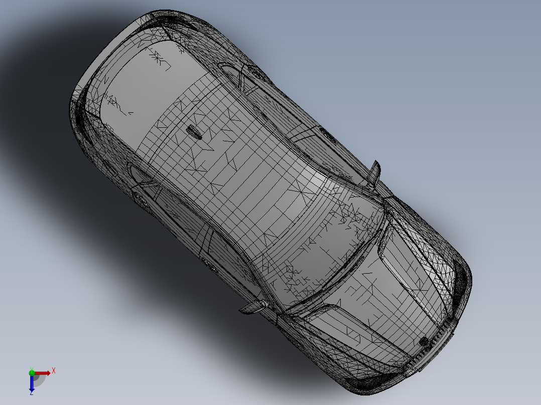 X6 Car全能轿跑车俯视图