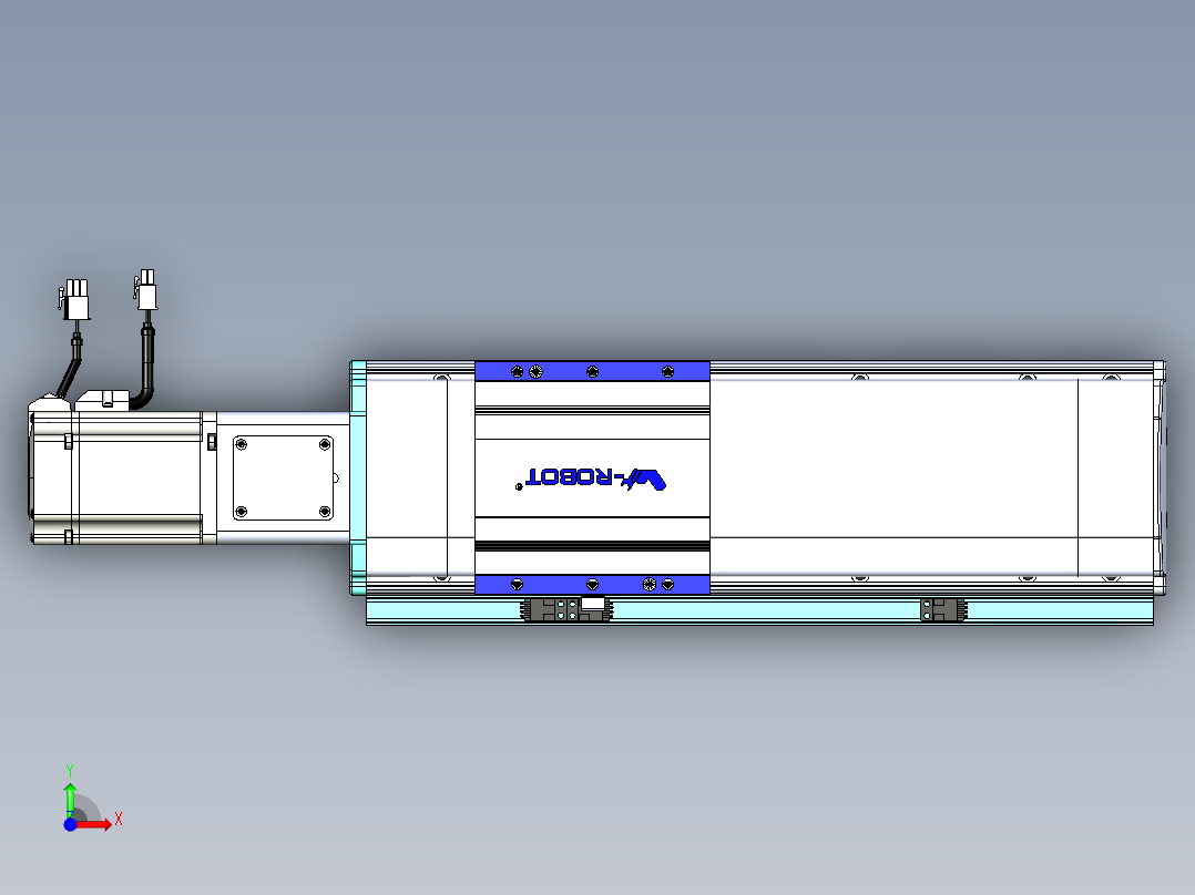 VF丝杆传动-一般环境VF14-Lxx-C-S200-BC-ZP75-C3前视图