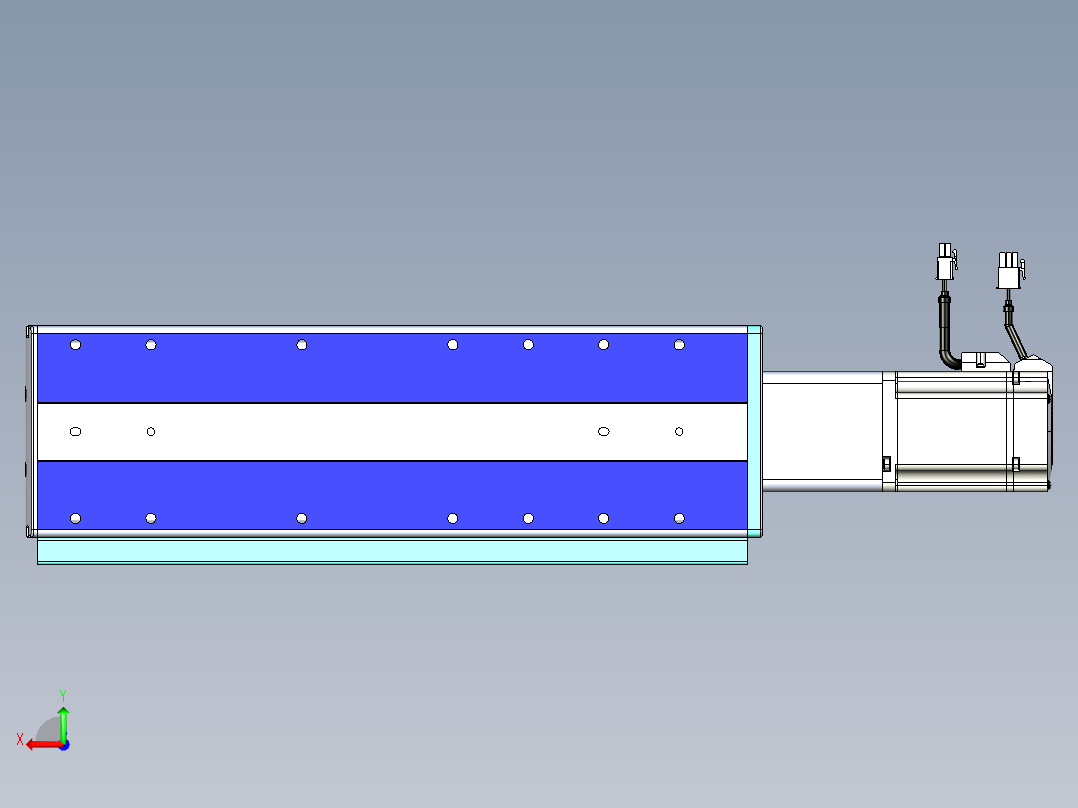 VF丝杆传动-一般环境VF14-Lxx-C-S200-BC-ZP75-C3后视图