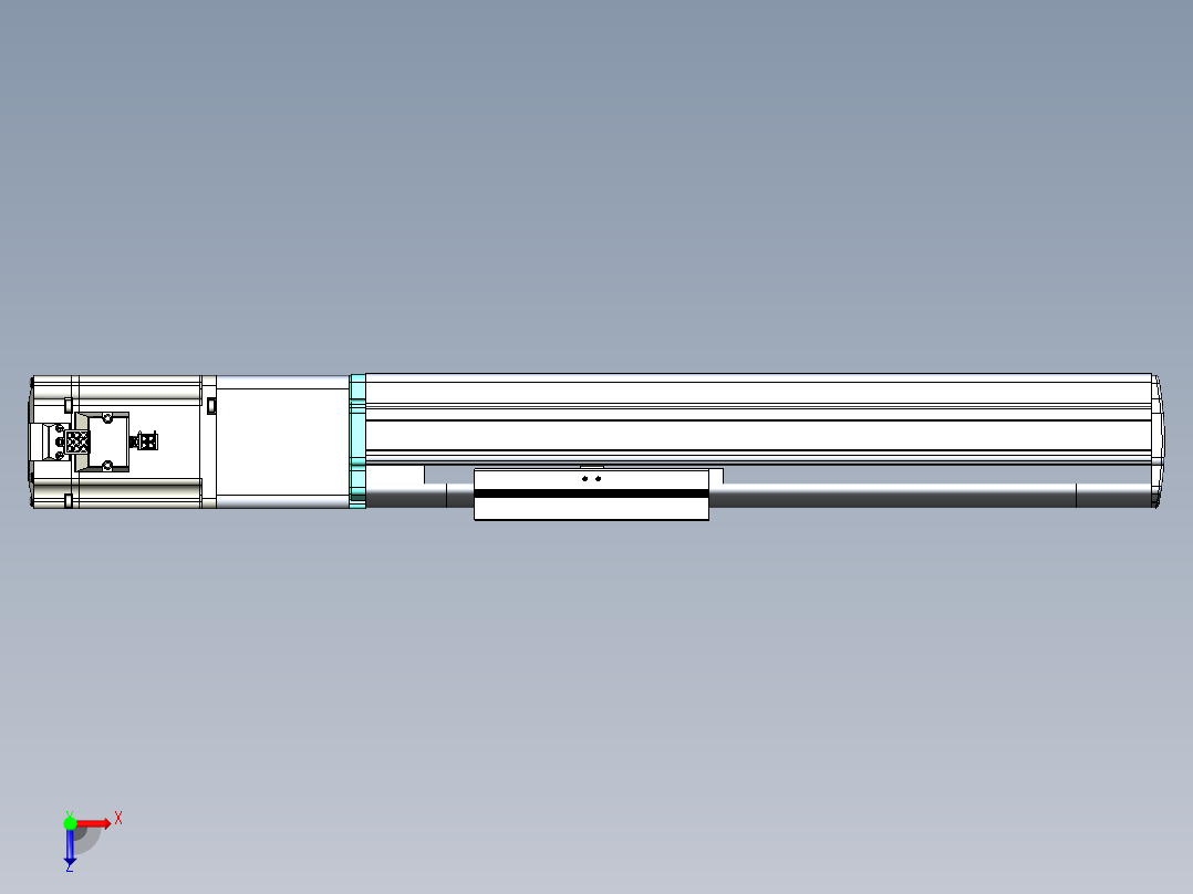 VF丝杆传动-一般环境VF14-Lxx-C-S200-BC-ZP75-C3俯视图
