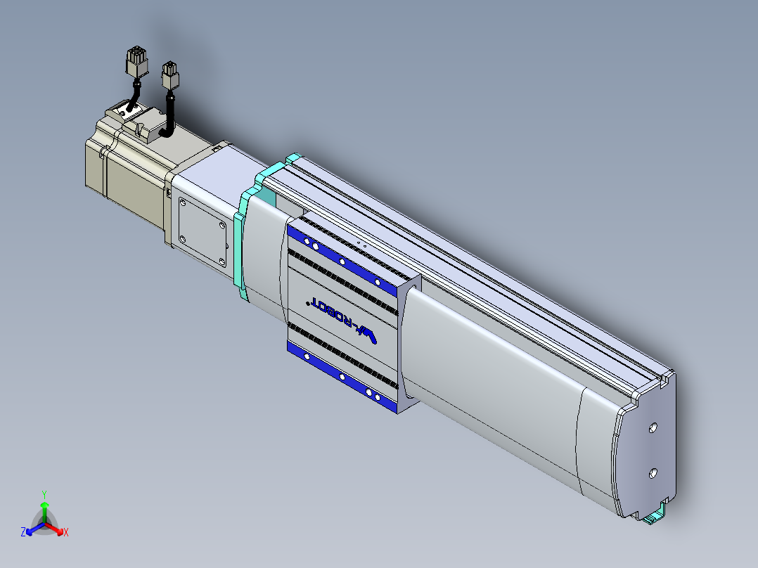 VF丝杆传动-一般环境VF14-Lxx-C-S200-BC-ZP75-C3正等轴测图