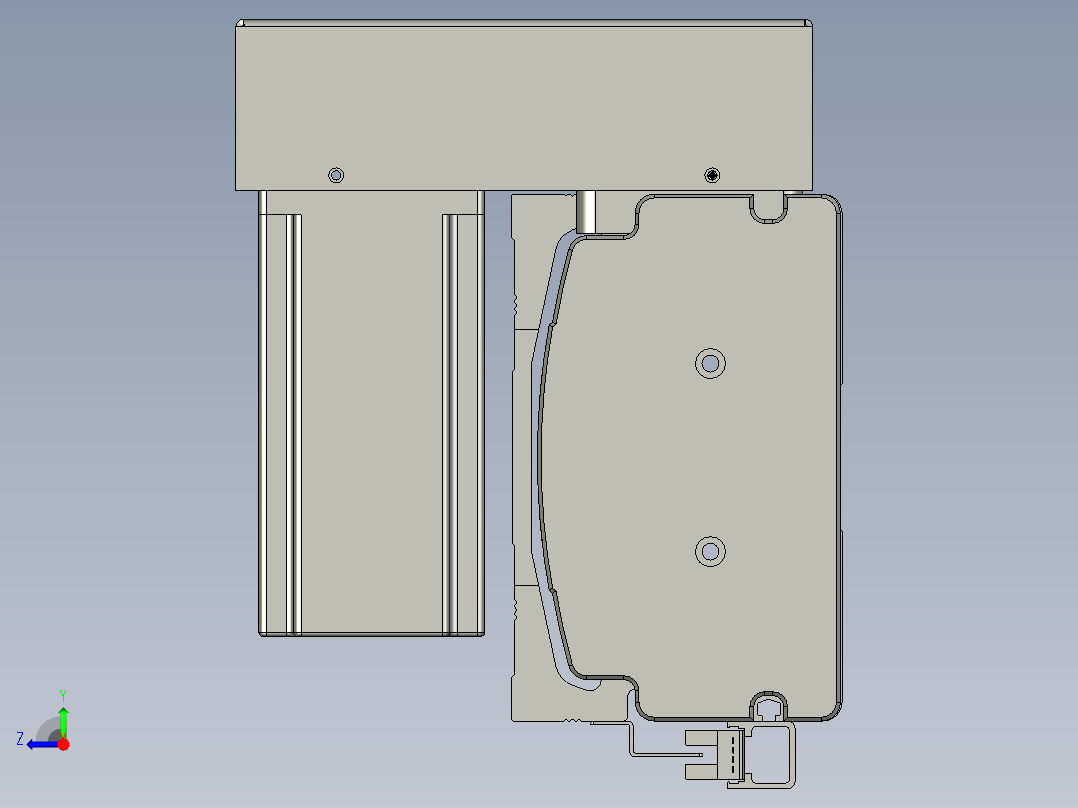 威洛博双电机滑台-VBF14S2-L50-S2500-BU-P40-C6右视图