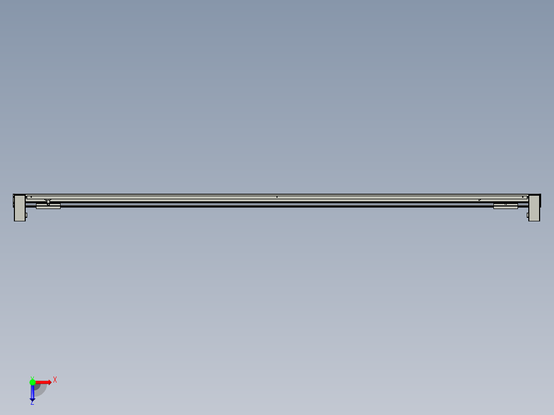 威洛博双电机滑台-VBF14S2-L50-S2500-BU-P40-C6俯视图